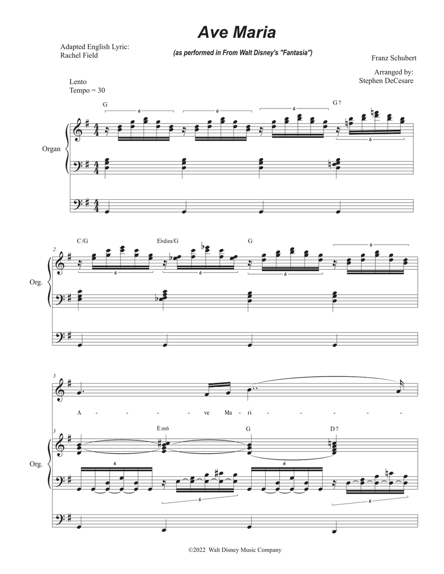 Ave Maria, Op. 52 No. 6 Ave Maria, Op. 52 No. 6 Low Voice scores gallery preview page 1