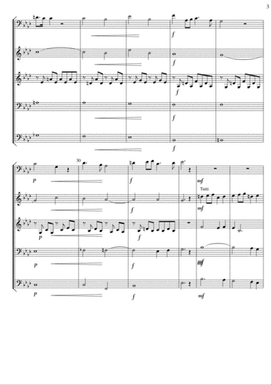 Panis Angelicus - Solo with Flexible 4 part instrumental accompaniment arr. David Catherwood Concert Band scores gallery preview page 4