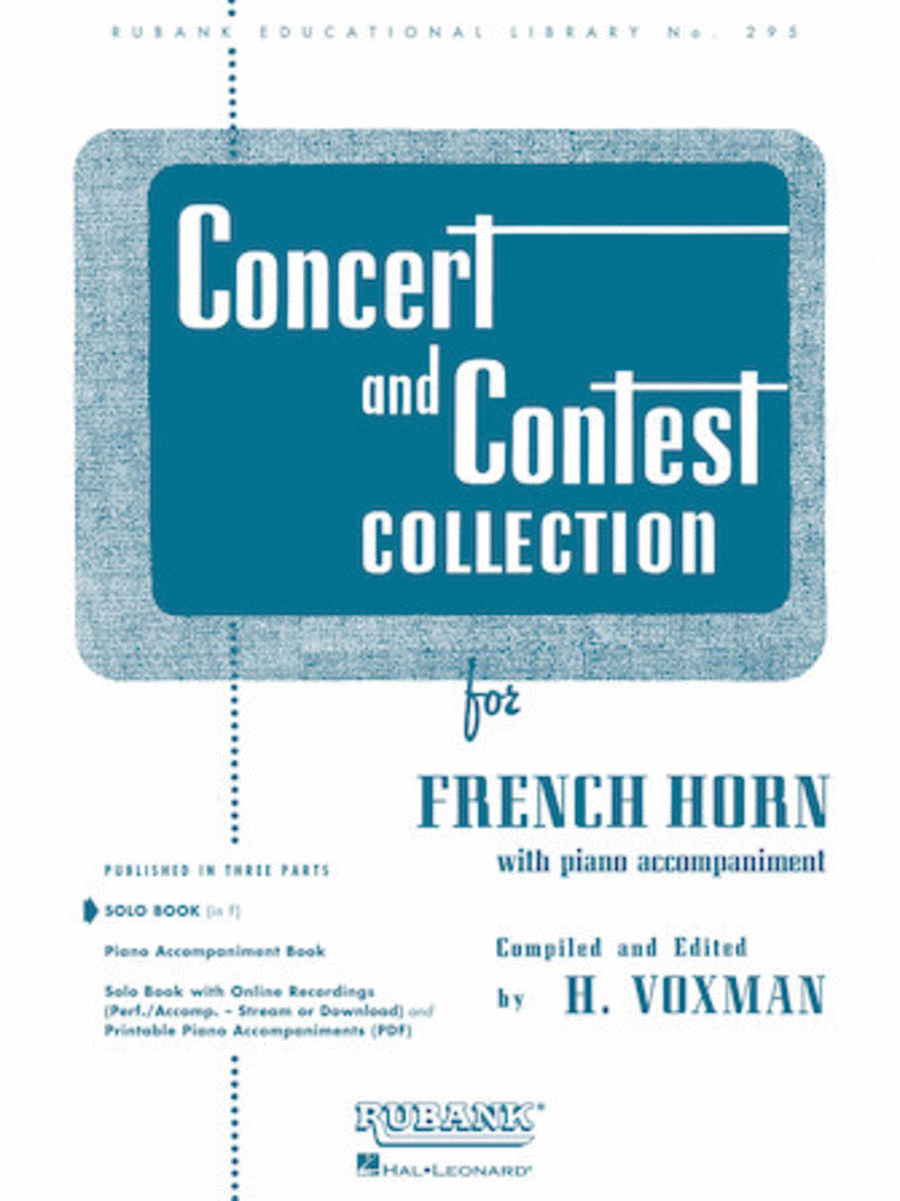 Concert and Contest Collections  - French Horn (French Horn Solo Part)