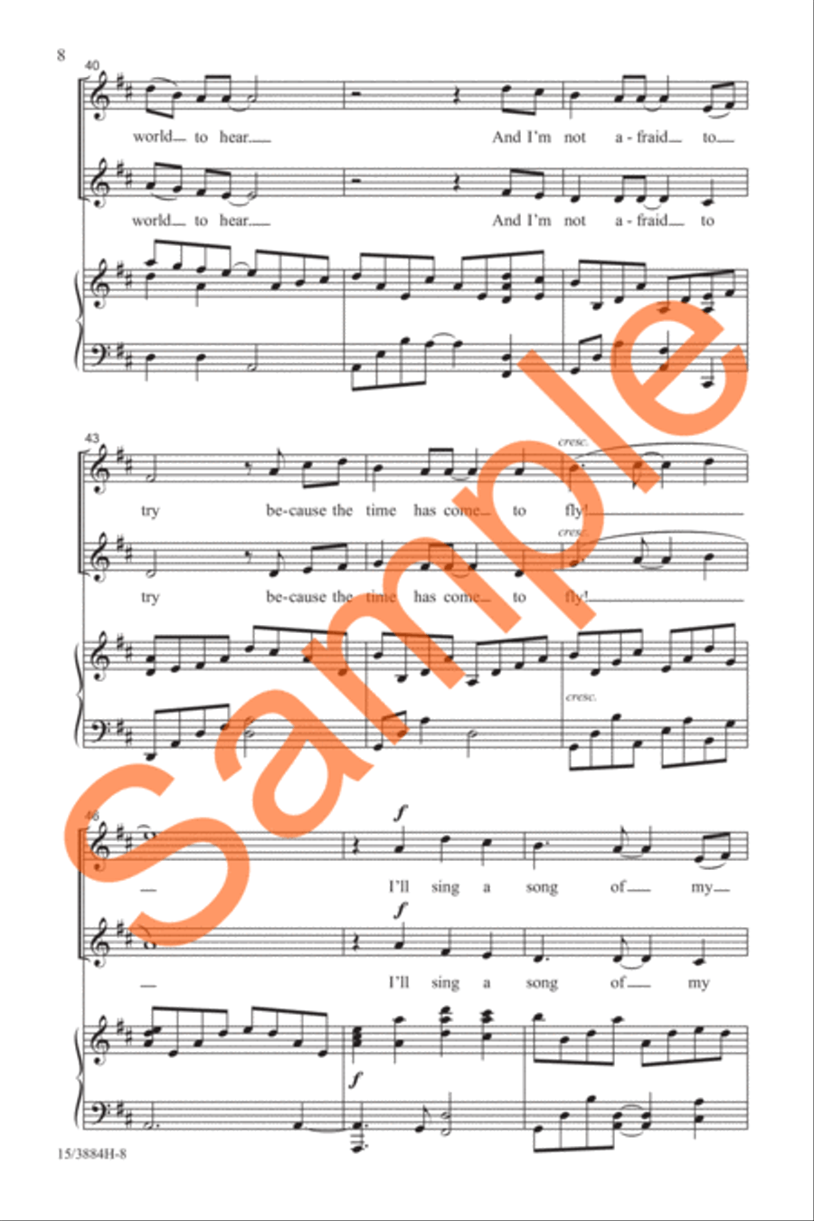 A Song of My Own A Song of My Own 2-Part scores gallery preview page 9