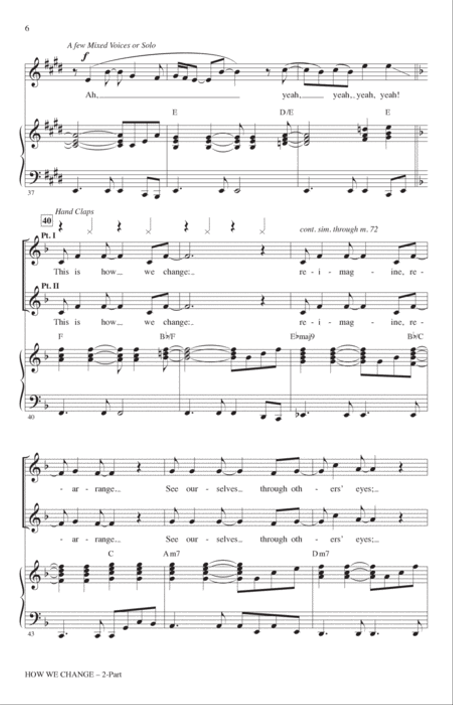 How We Change (Schmigadoon Finale) (from Schmigadoon!) (arr. Roger Emerson) 2-Part scores gallery preview page 5