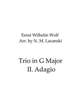 Book cover for Trio in G Major II. Adagio