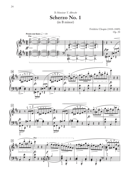 Scherzos, Opp. 20, 31, 39, 54 by Frederic Chopin Piano Solo - Sheet Music