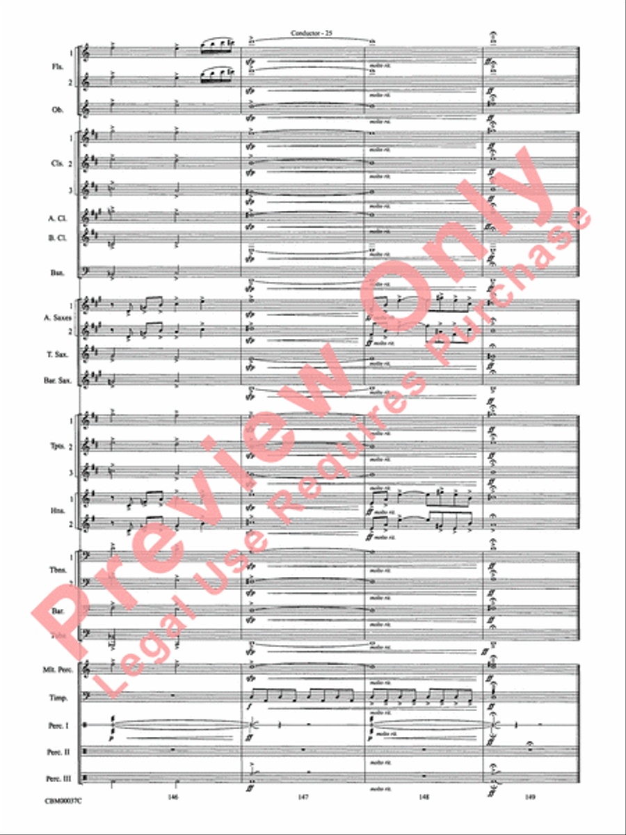 The Perfect Storm (from the Warner Bros. Motion Picture) Concert Band scores gallery preview page 28