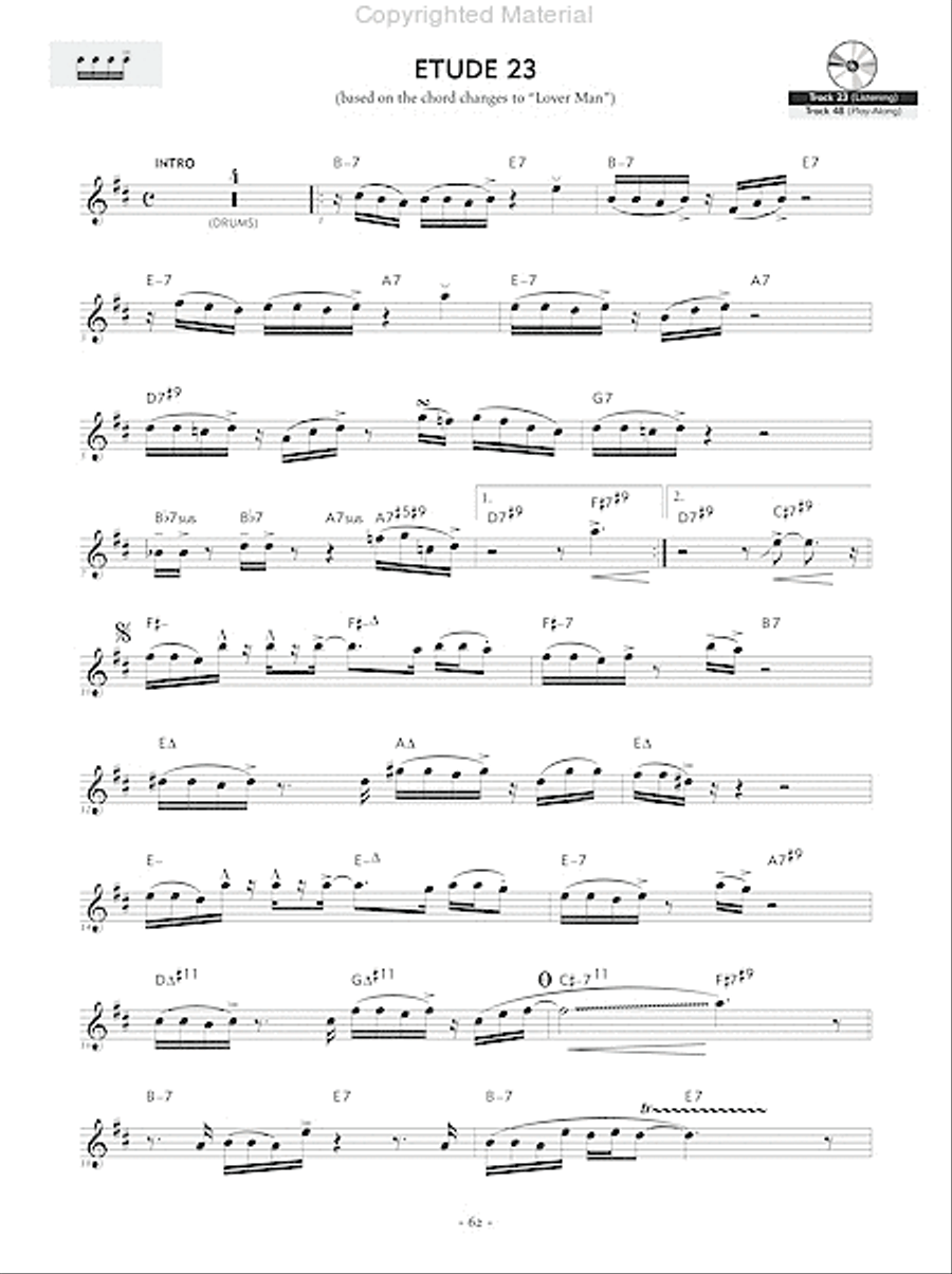 Reading Key Jazz Rhythms -- Clarinet Clarinet scores gallery preview page 8