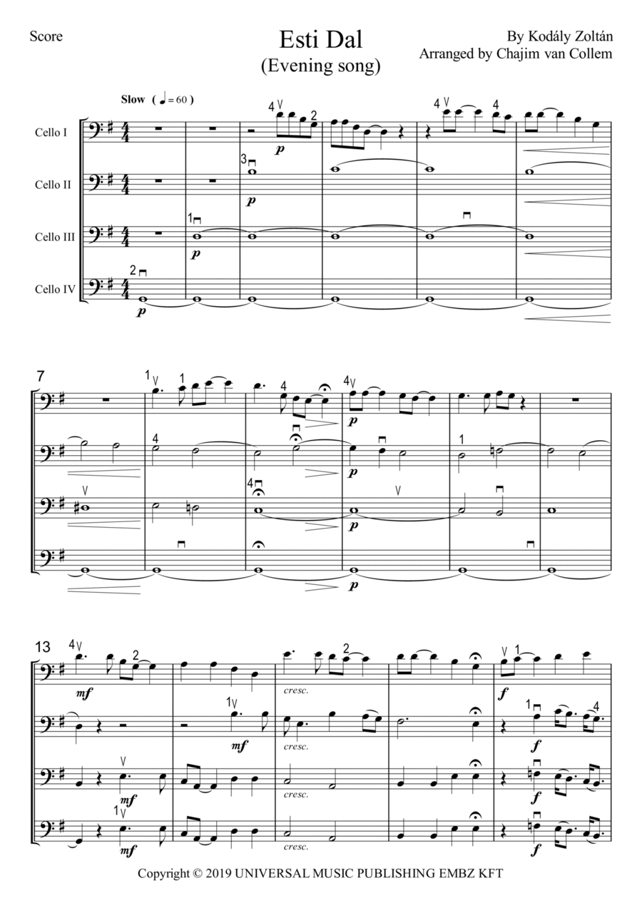 Esti Dal Esti Dal Small Ensemble scores gallery preview page 1