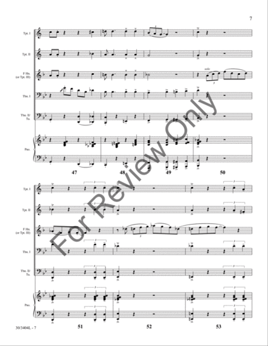 What a Wonderful Child What a Wonderful Child Brass Ensemble scores gallery preview page 8