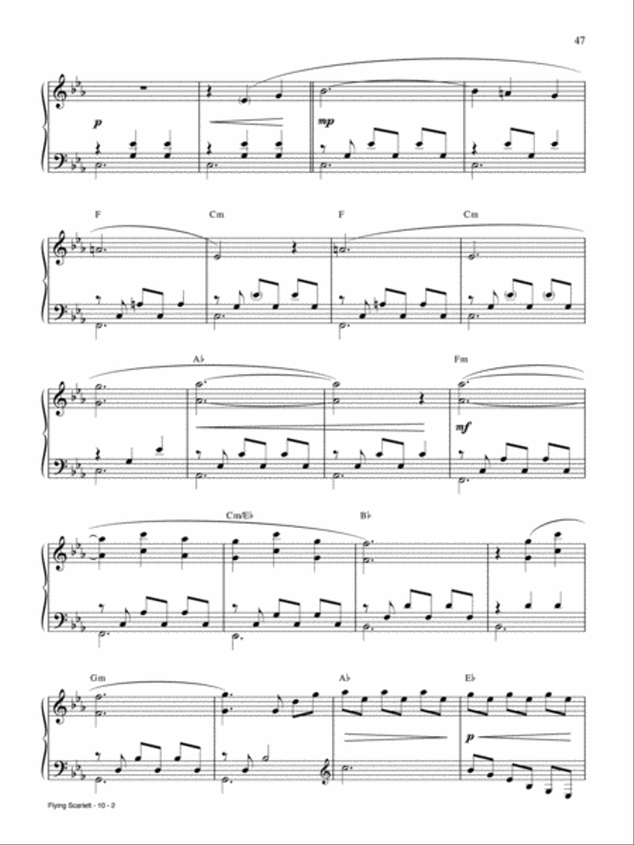 Flying Scarlett Piano, Vocal, Guitar scores gallery preview page 2