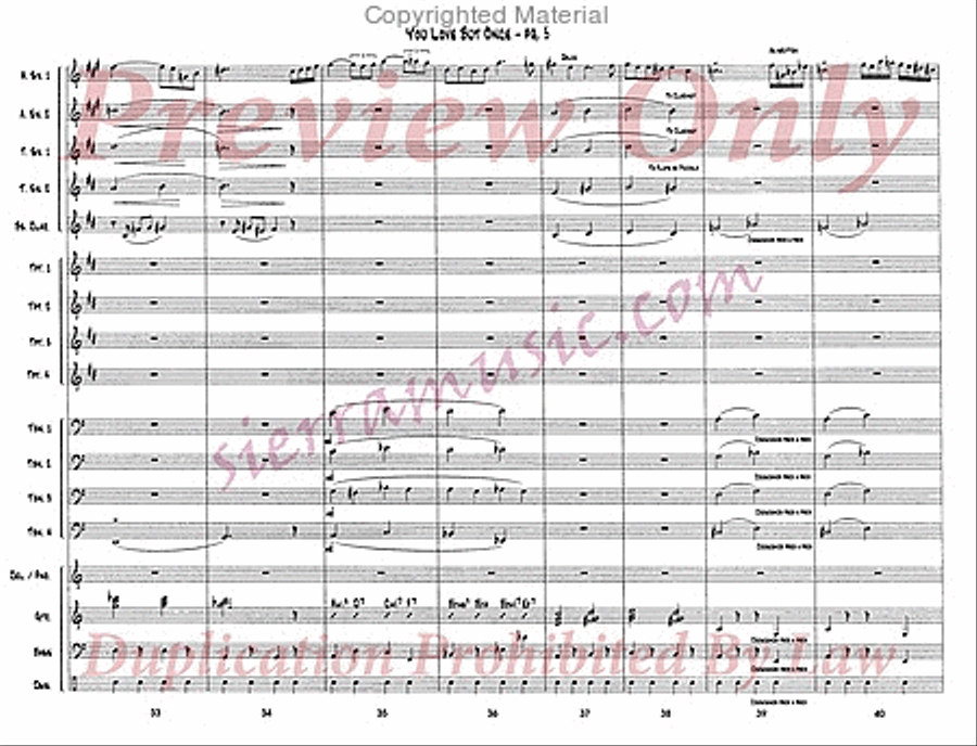 You Love But Once Big Band scores gallery preview page 6