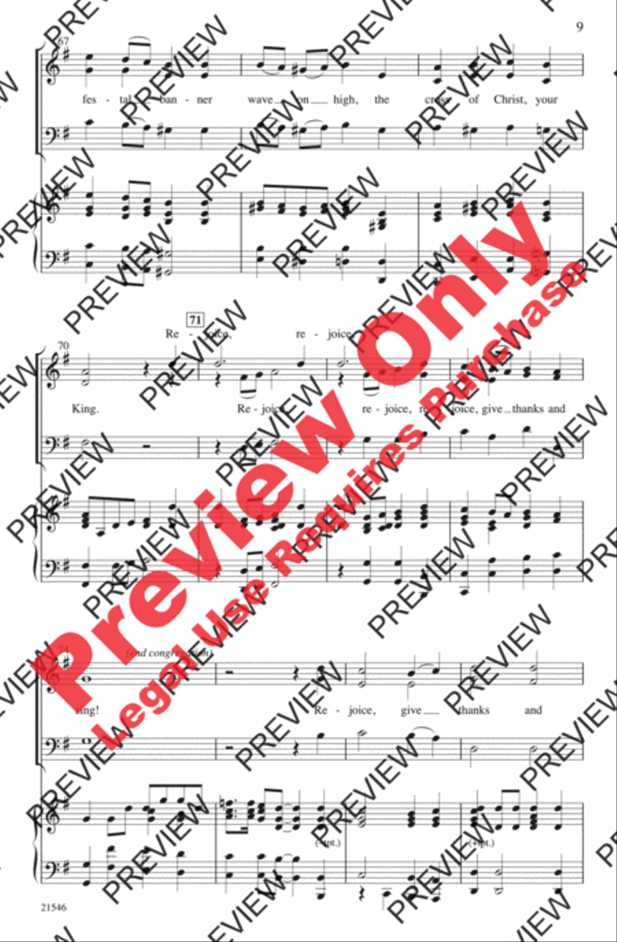 Rejoice, He Is Alive! Rejoice, He Is Alive! 3-Part scores gallery preview page 9