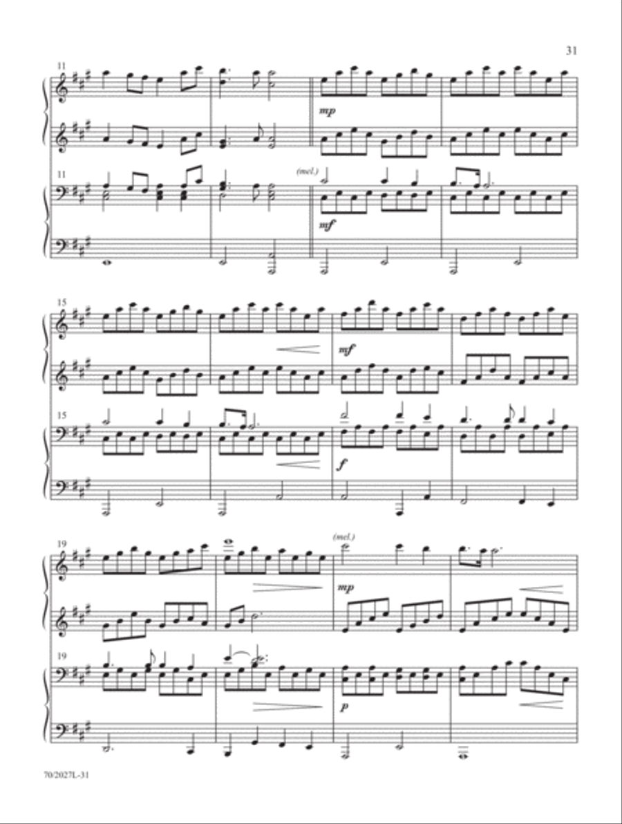 Four-Hand Favorites for Lent and Easter Piano Duet scores gallery preview page 13