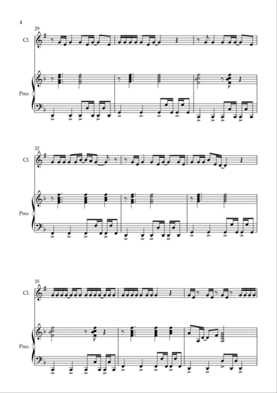 Dynamite B-Flat Clarinet scores gallery preview page 4