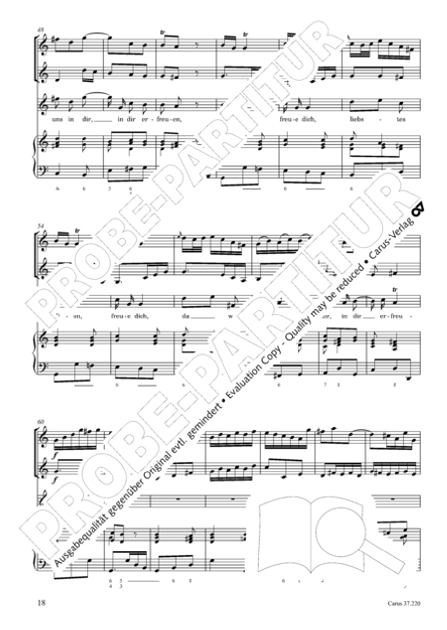 Fahre hin, du Lust der Welt Tenor Voice scores gallery preview page 20