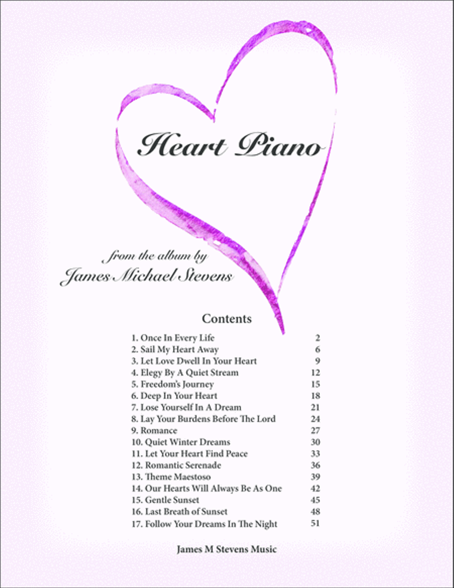 Heart Piano Piano Solo scores gallery preview page 1