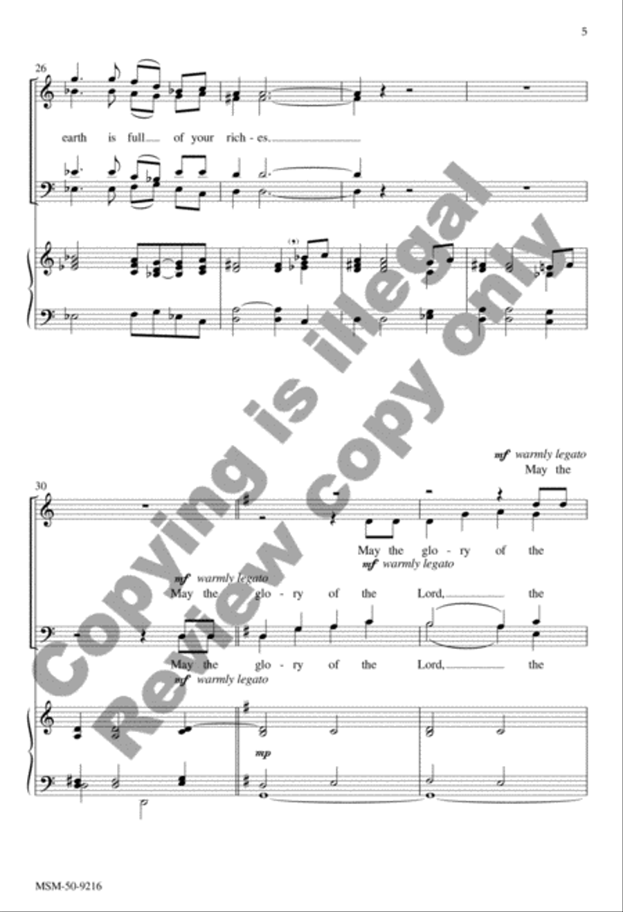 O Lord, How Manifold Are Your Works 4-Part scores gallery preview page 16