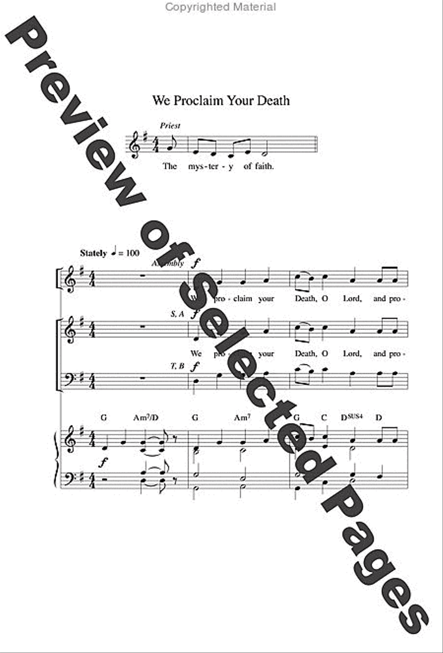 Jubilation Mass - Choral / Accompaniment edition 4-Part scores gallery preview page 21