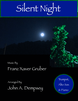 Book cover for Silent Night (Trio for Trumpet, Alto Sax and Piano)