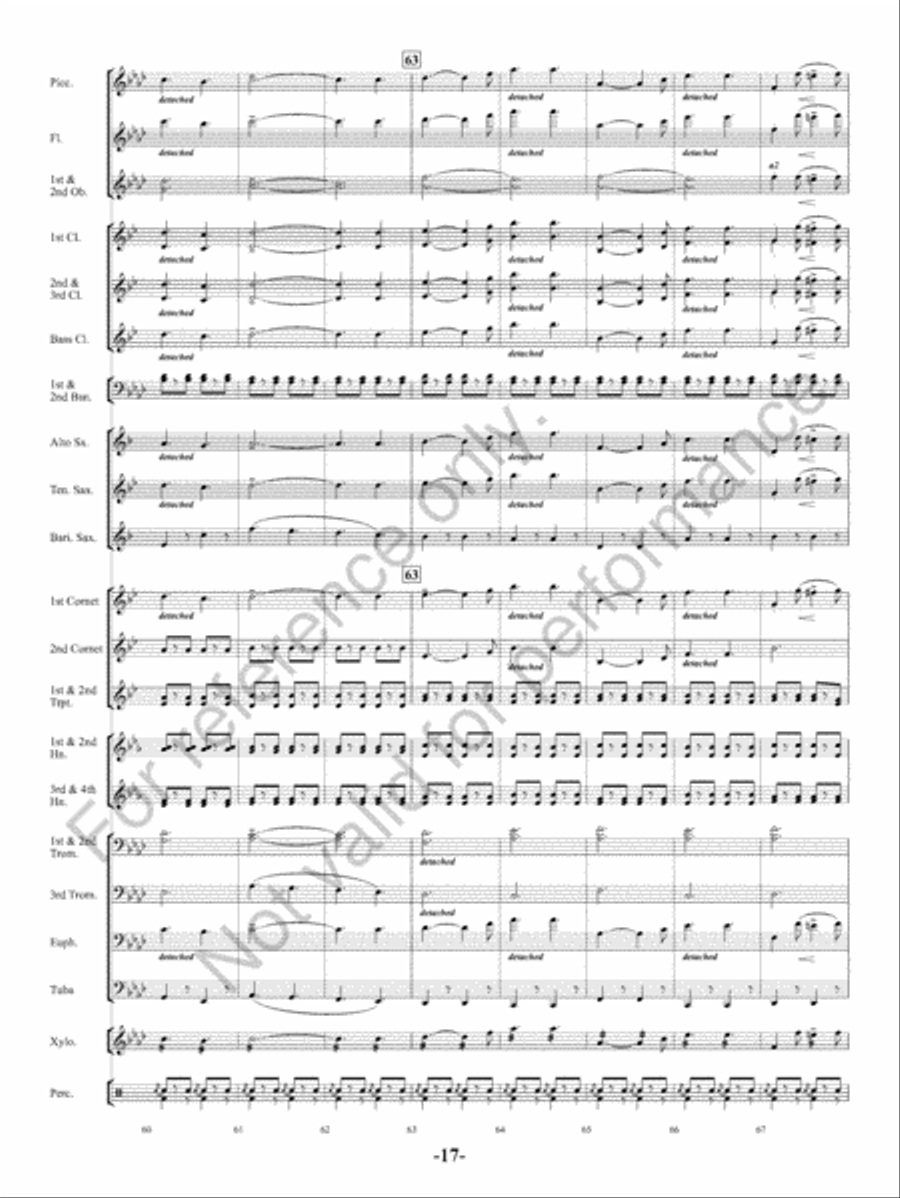 The Charlatan Concert Band scores gallery preview page 18
