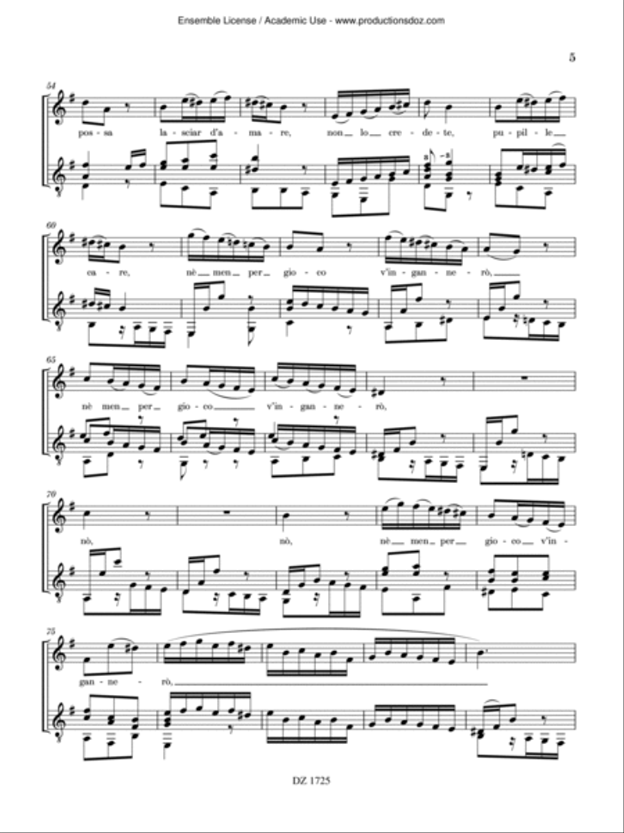 Ch’io mai Vi possa / Rejoice Classical Guitar scores gallery preview page 6