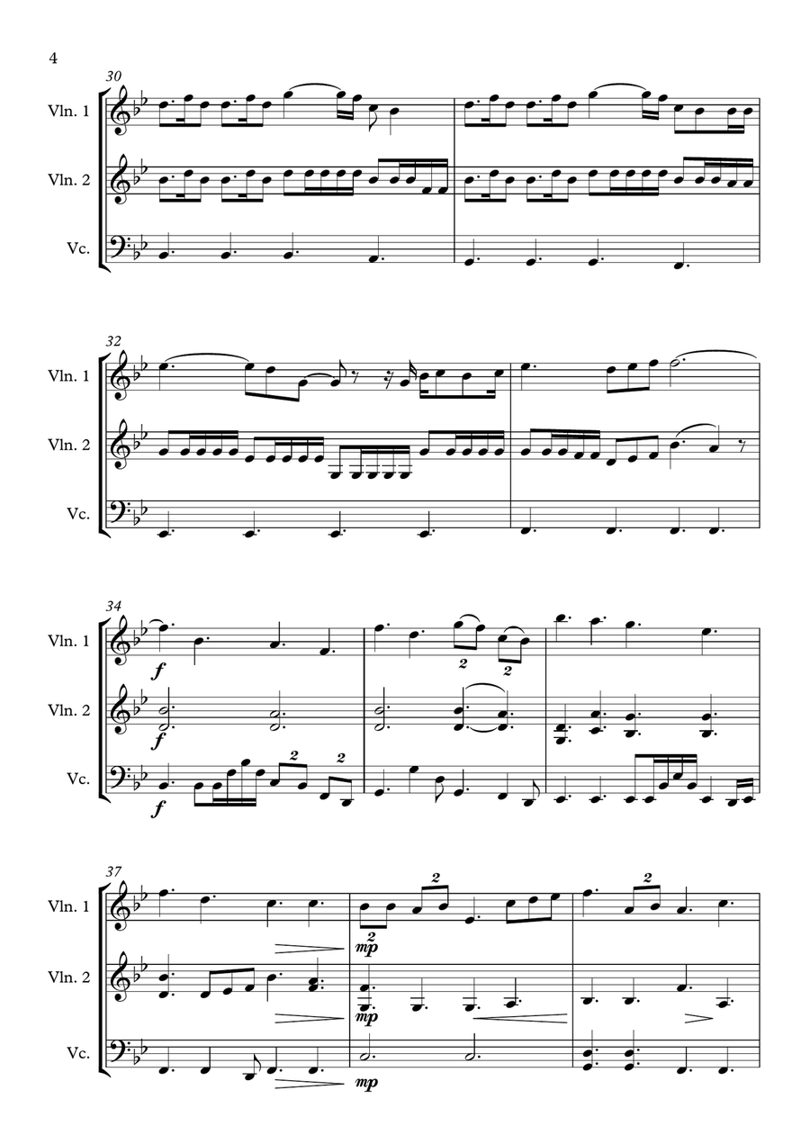 A Thousand Years A Thousand Years String Trio scores gallery preview page 4