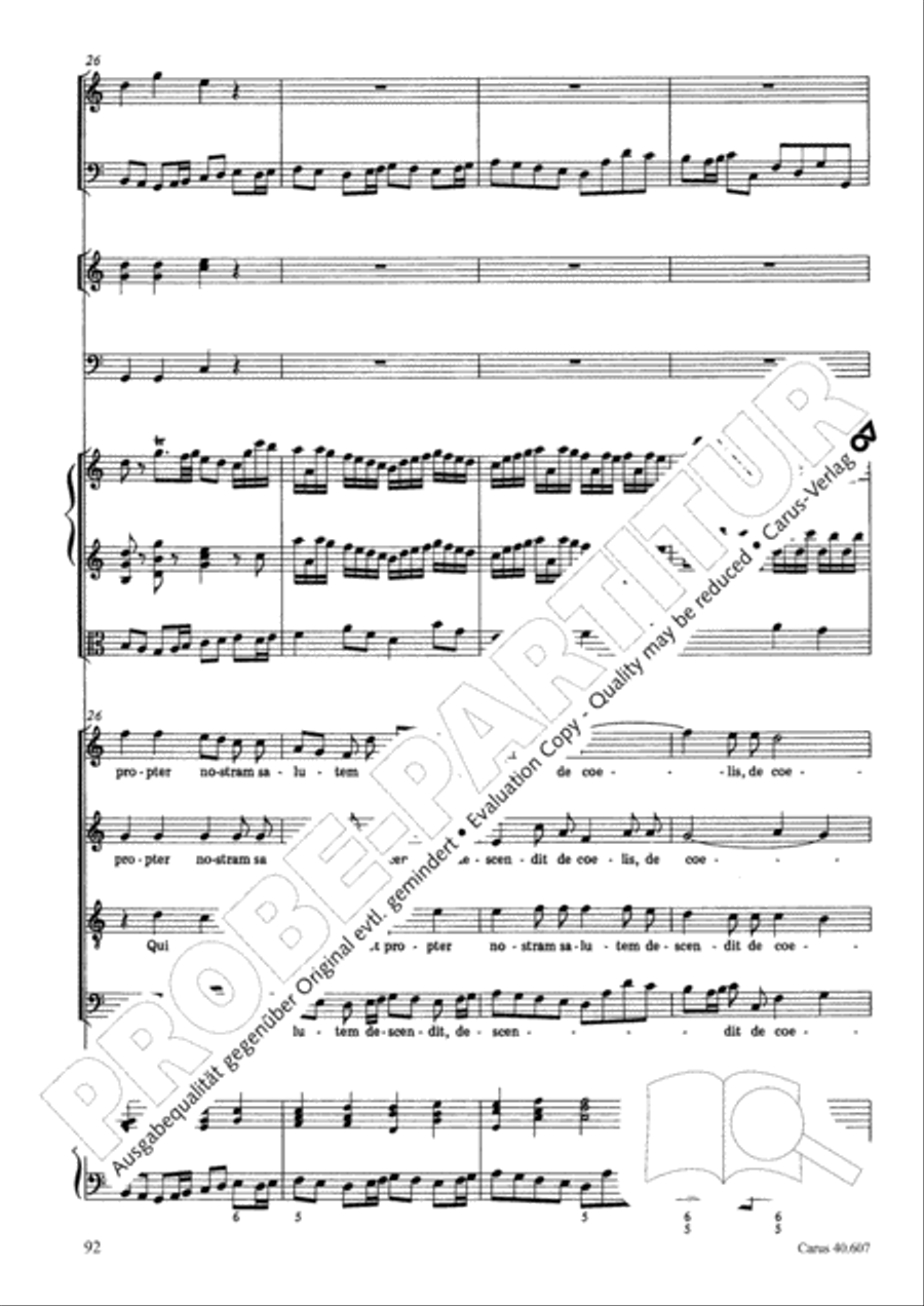 Mass in time of war (Missa in tempore belli) 4-Part scores gallery preview page 102