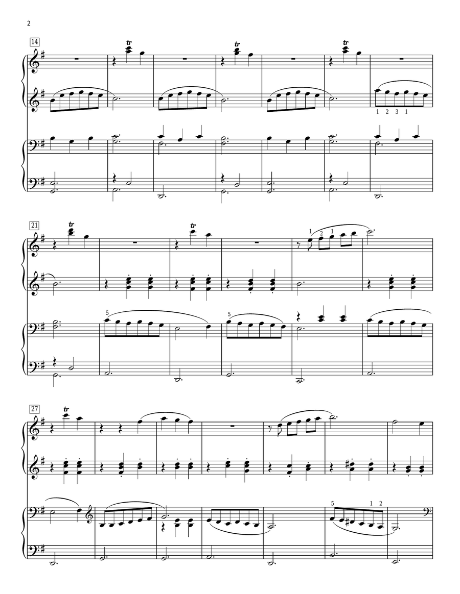 Planetarium Piano Duet scores gallery preview page 2