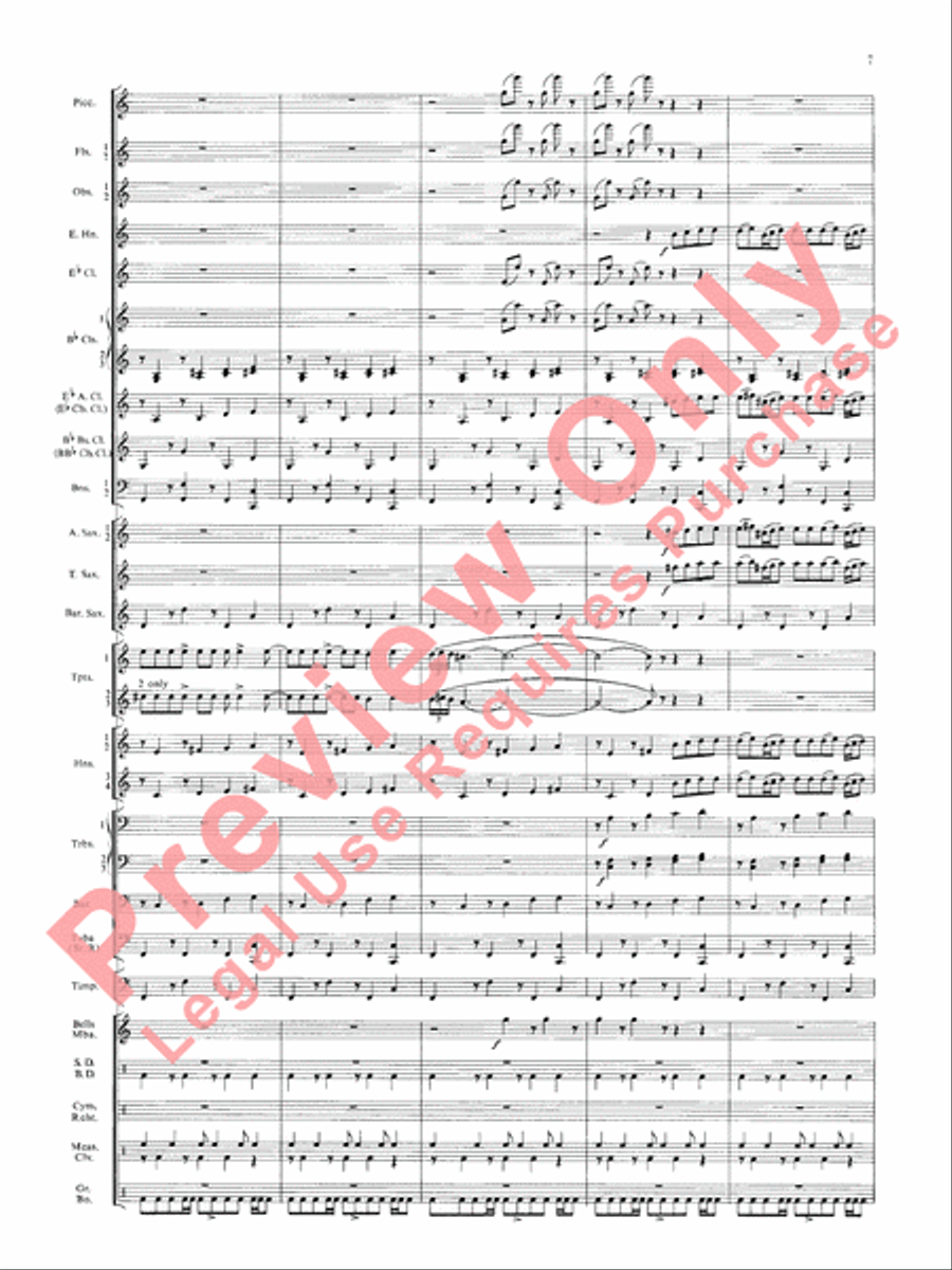 Symphonic Dance No. 3 (Fiesta) Concert Band scores gallery preview page 10
