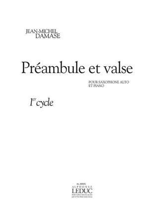 Preambule Et Valse (cycle 1) Pour Saxophone Alto
