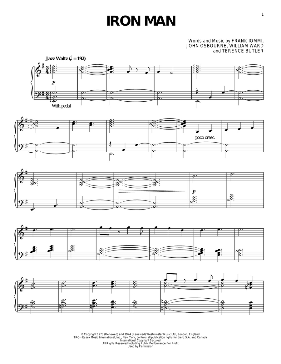 Iron Man [Jazz version]