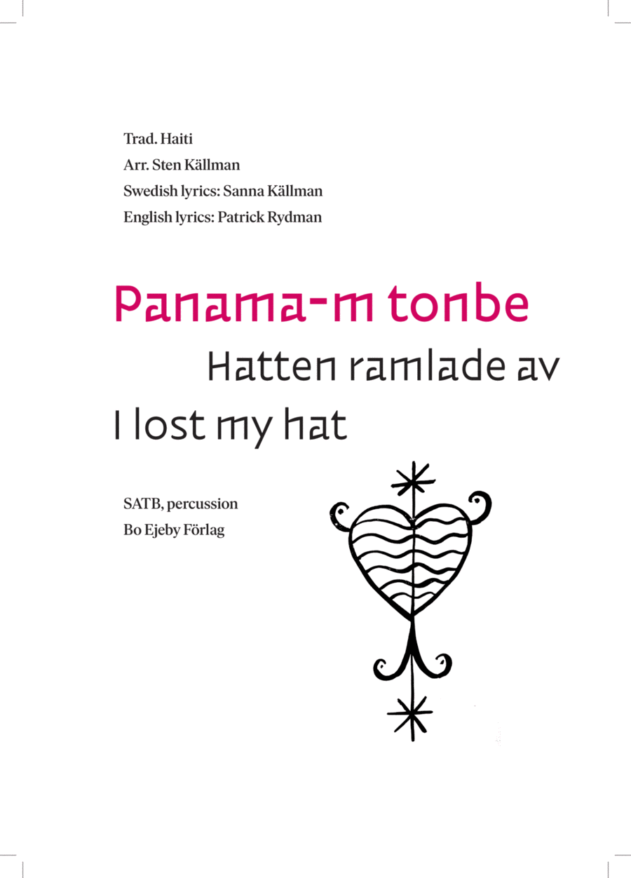 Panama-m tonbe 4-Part scores gallery preview page 1