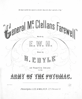 General McClellan's Farewell