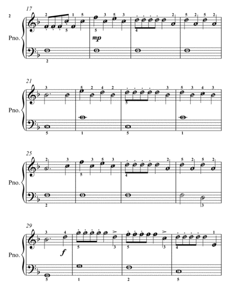 Bella Bocca Polka Easiest Piano Sheet Music