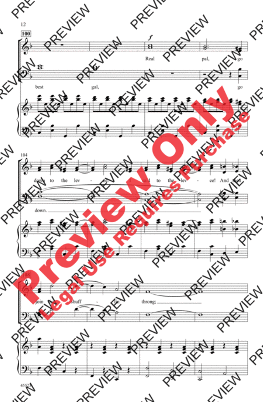 A Tribute to Judy Garland 4-Part scores gallery preview page 12
