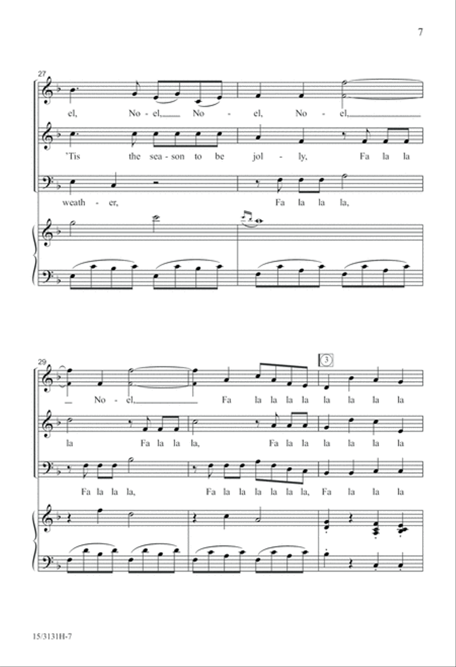 Wolfgang's Christmas Canon 3-Part scores gallery preview page 7
