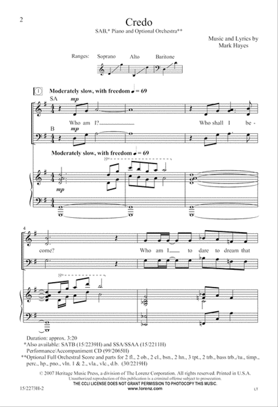 Credo 3-Part scores gallery preview page 3
