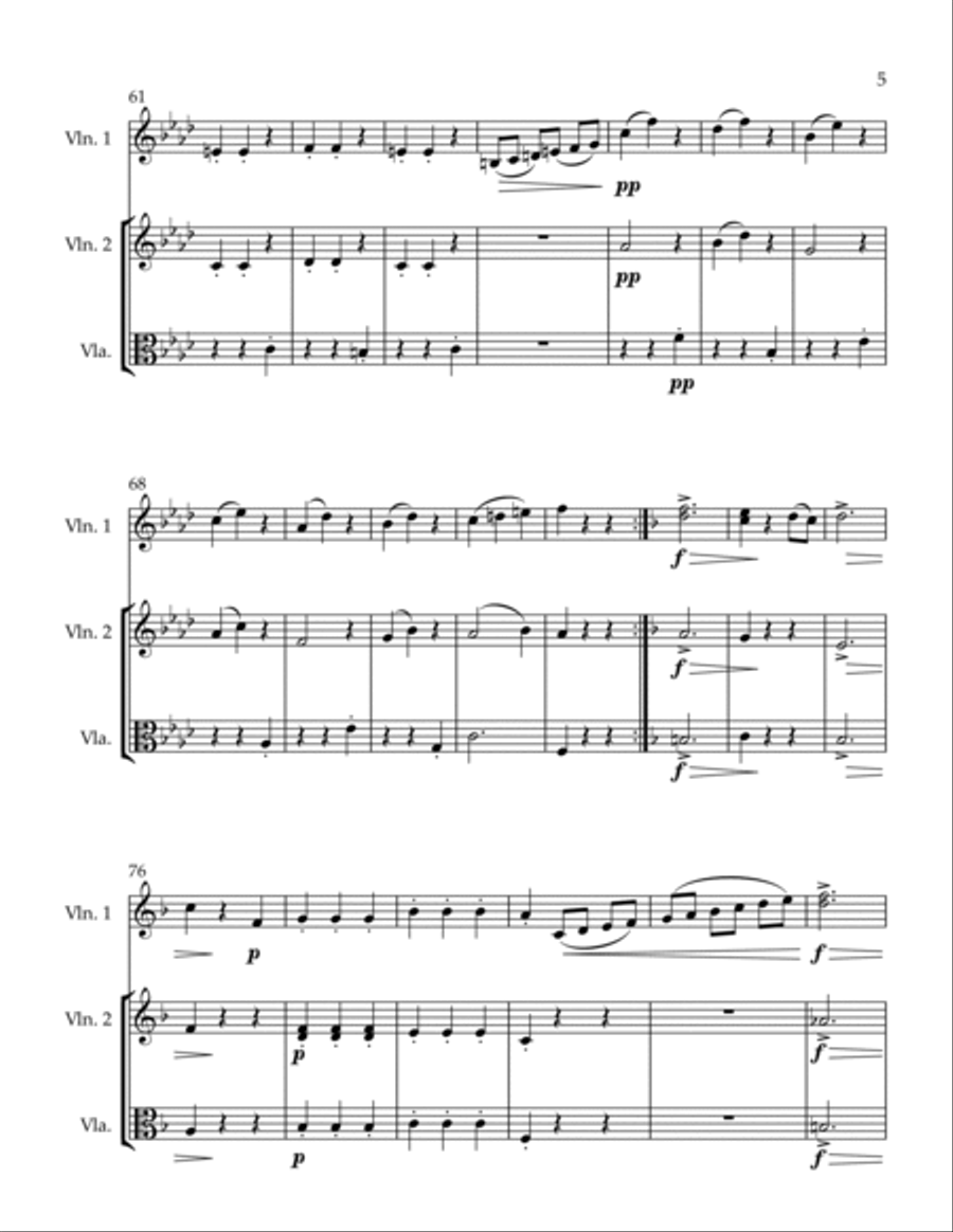 Scherzo Scherzo String Trio scores gallery preview page 5