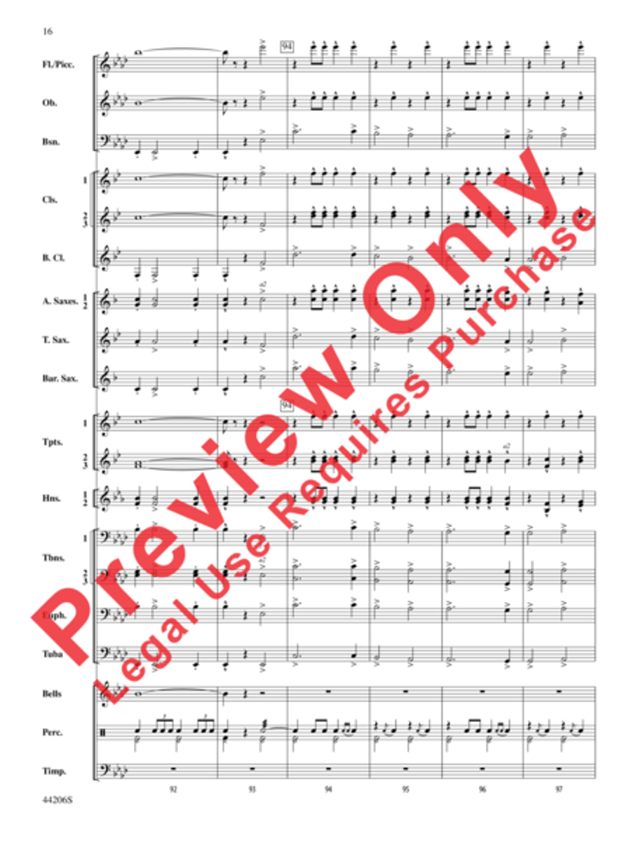 March America Concert Band scores gallery preview page 17