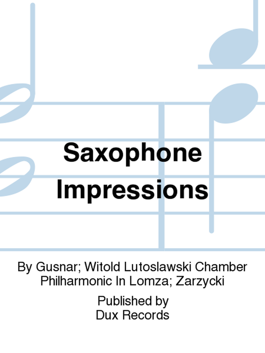 Saxophone Impressions