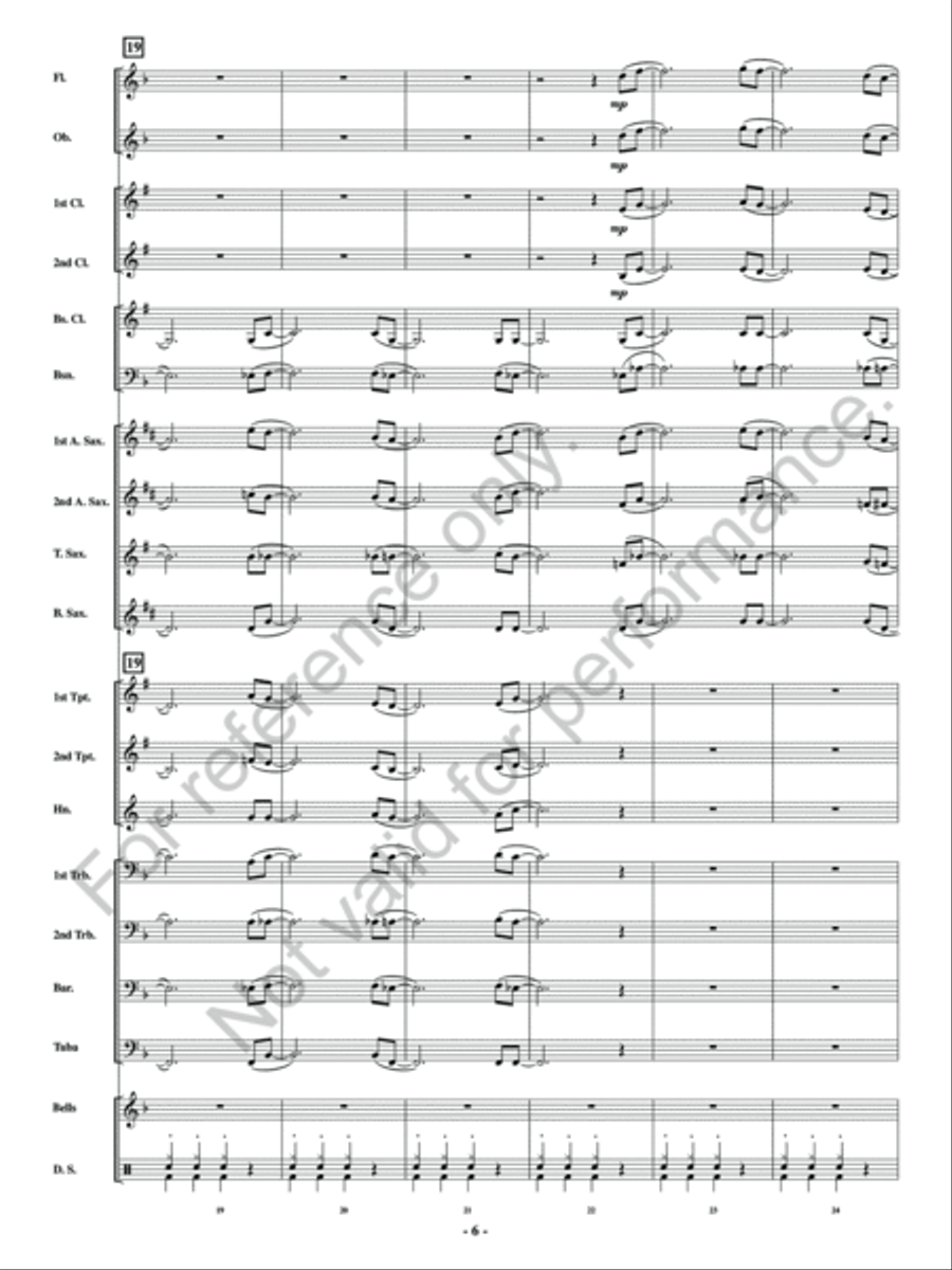 Blues March Concert Band scores gallery preview page 7