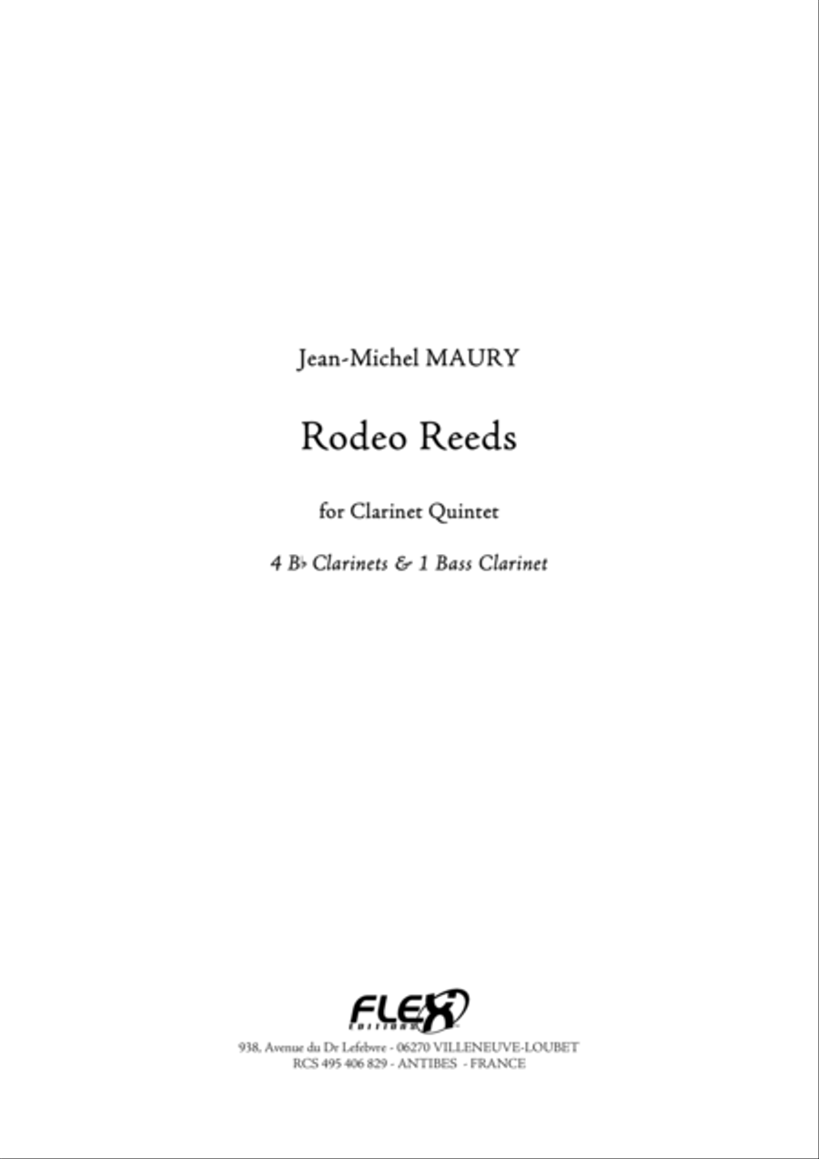 Rodeo Reeds Rodeo Reeds Clarinet Quintet scores gallery preview page 1
