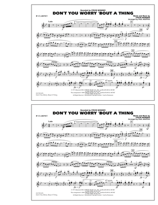 Book cover for Don't You Worry 'Bout A Thing - Bb Clarinet