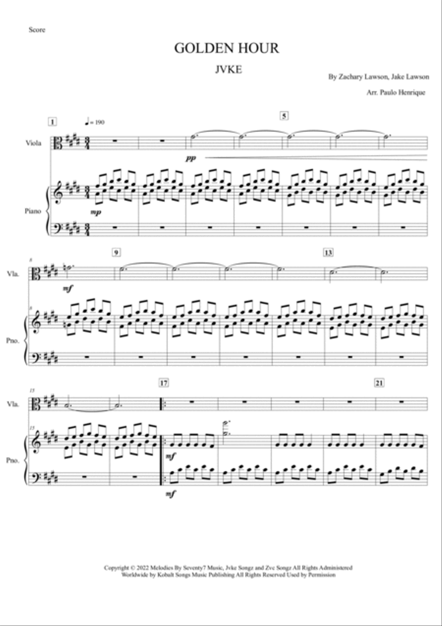 Golden Hour Viola scores gallery preview page 2