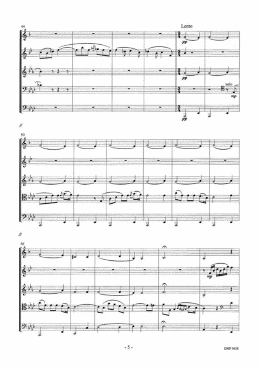 Ouverture Tot Orpheus In De Onderwereld Brass Quintet scores gallery preview page 5