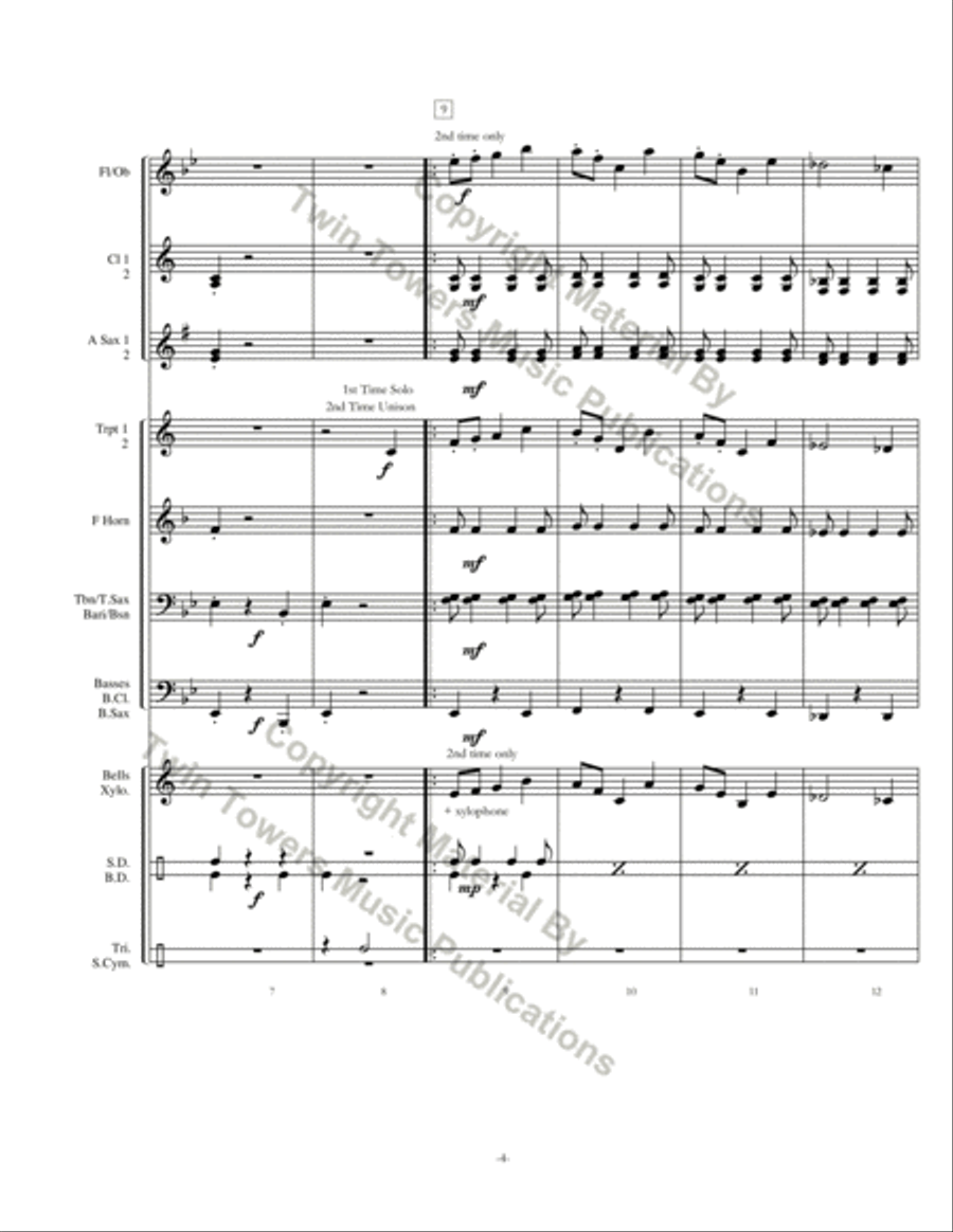 Rondo Concert Band scores gallery preview page 5