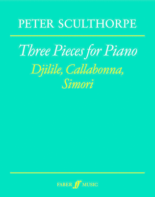 Book cover for Sculthorpe - Three Pieces For Piano