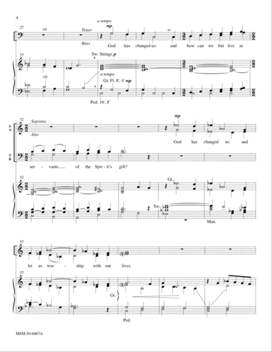 God Has Called Us Choir scores gallery preview page 4