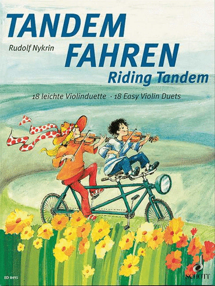 Riding Tandem (18 Easy Vn Duos) String Duet scores gallery preview page 1