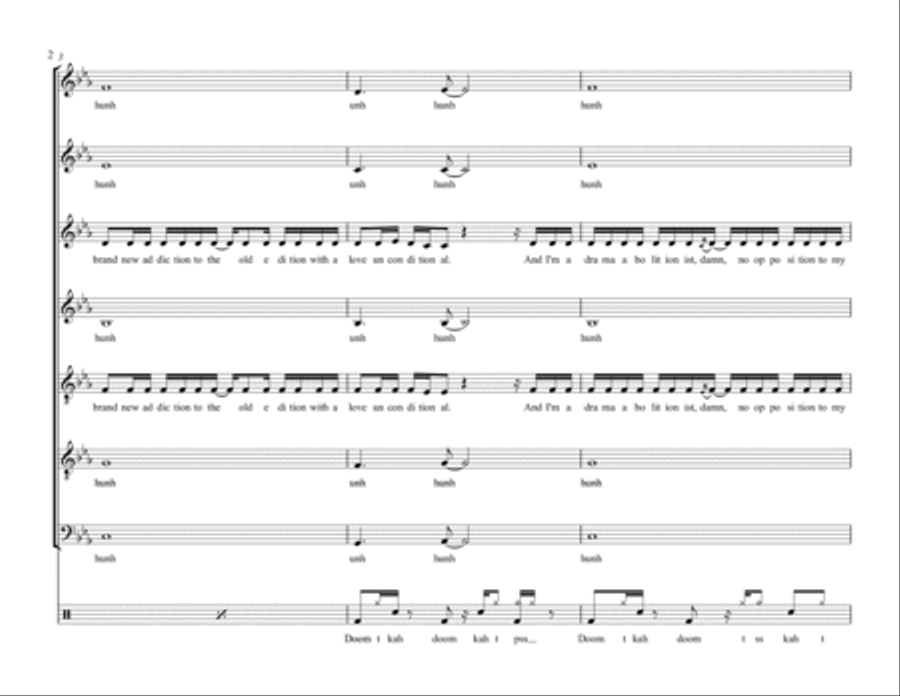 The Dynamo Of Volition 4-Part scores gallery preview page 2