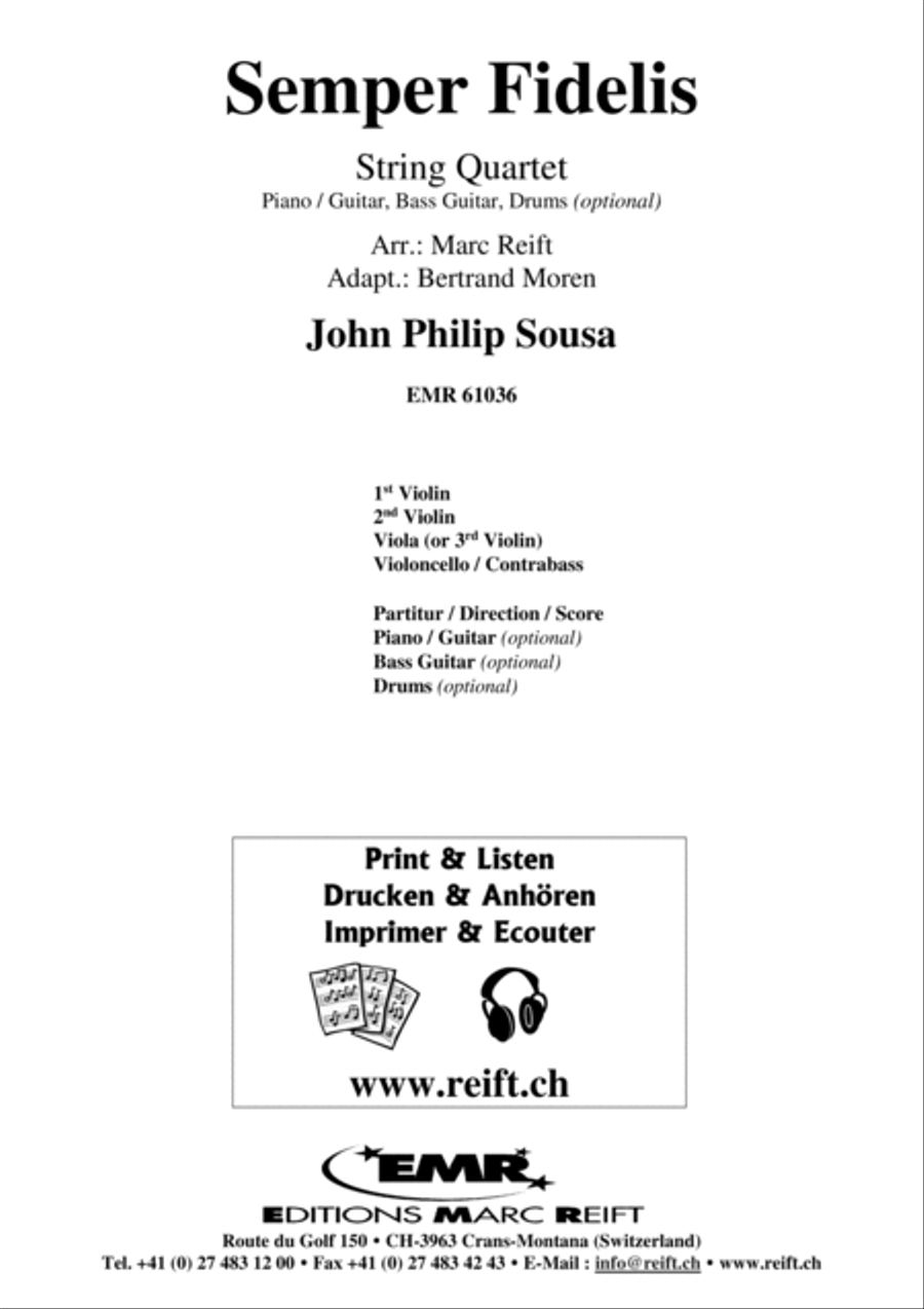 Semper Fidelis String Quartet scores gallery preview page 2