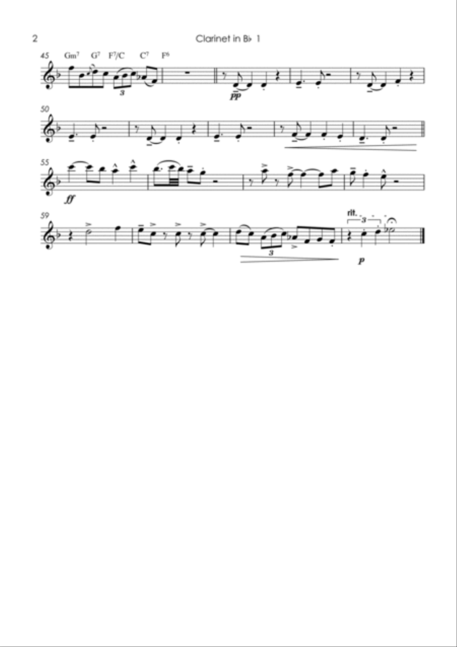 Ding Dong, Bing Bong! - clarinet quintet Clarinet Quintet scores gallery preview page 4